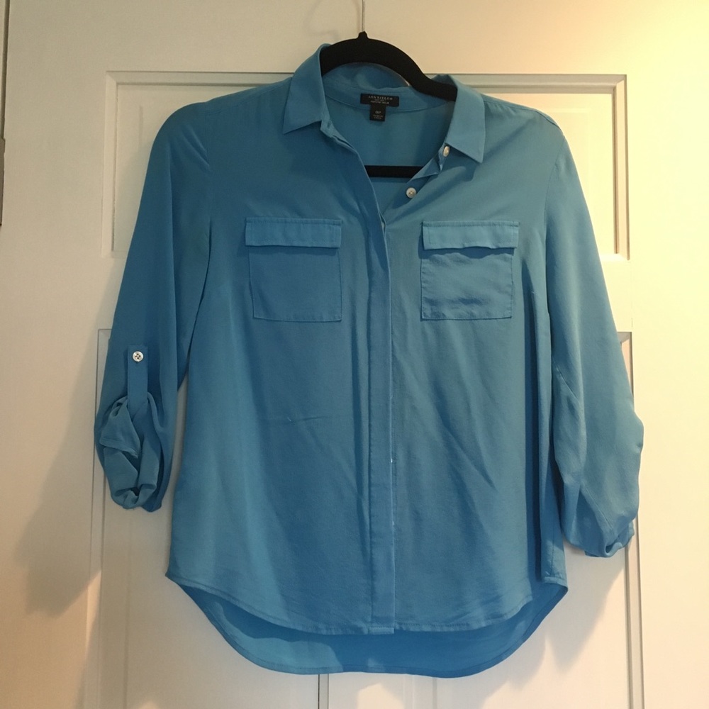 Ann Taylor Petite silk blouse